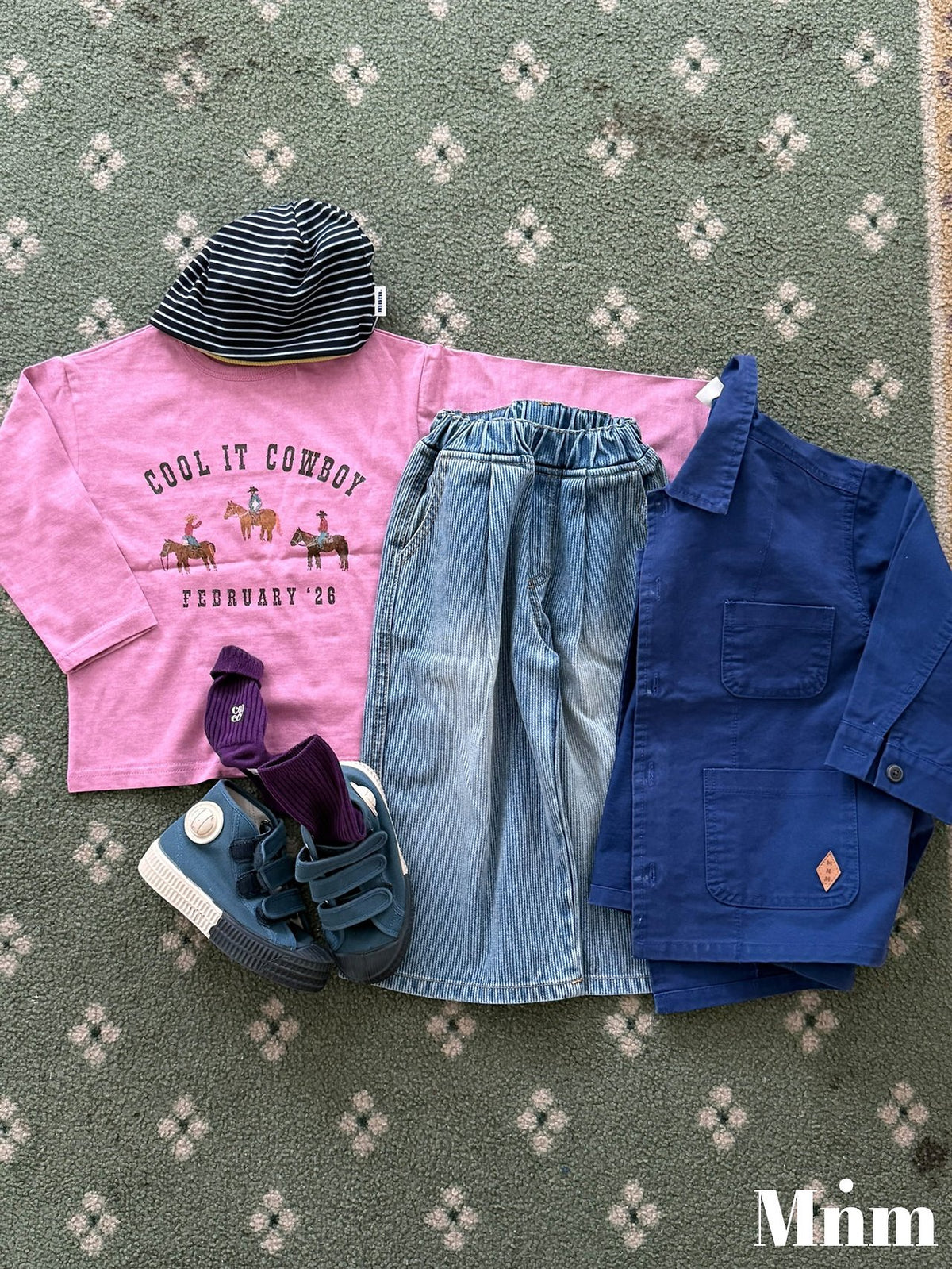 Minimal Rib Sand Denim