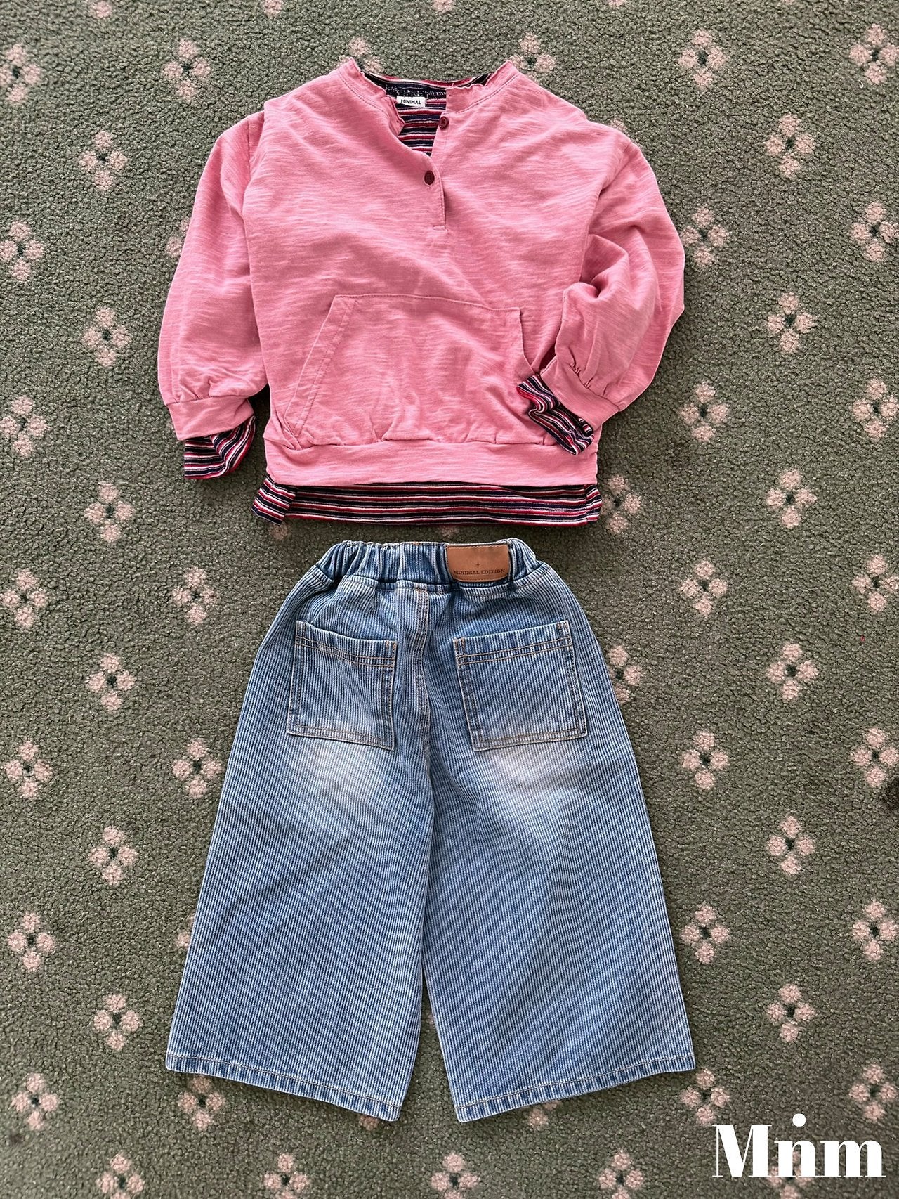 Minimal Rib Sand Denim