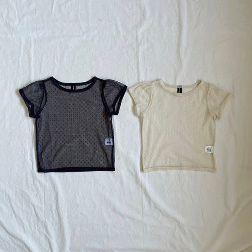 Buttercup Dot Sheer Tee