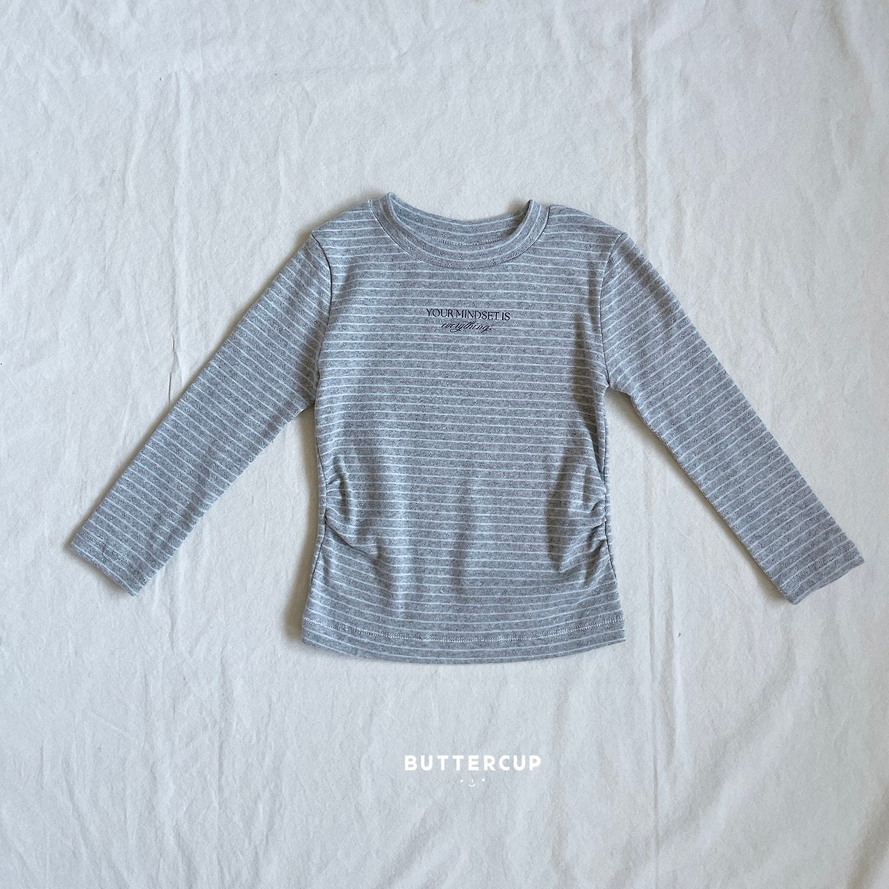 Buttercup Letter Shirring Tee