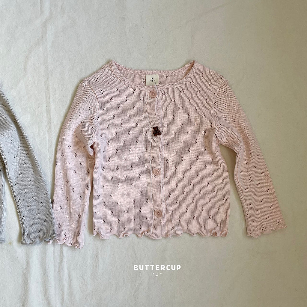 Buttercup Bear Eyelet Cardigan