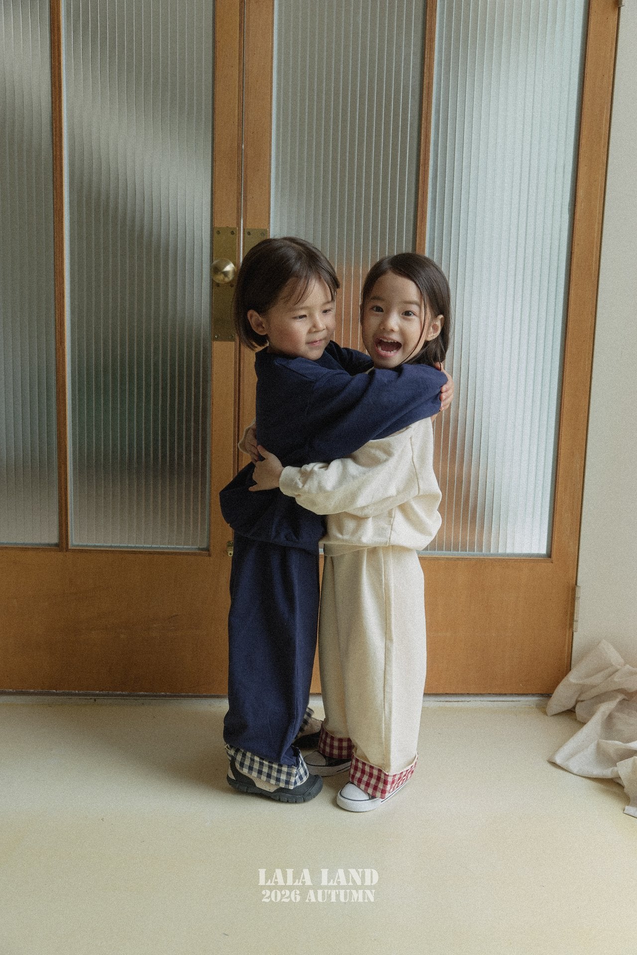 Lalaland Check Panel Pants