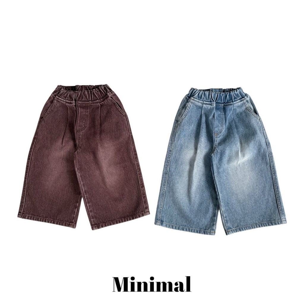 Minimal Rib Sand Denim
