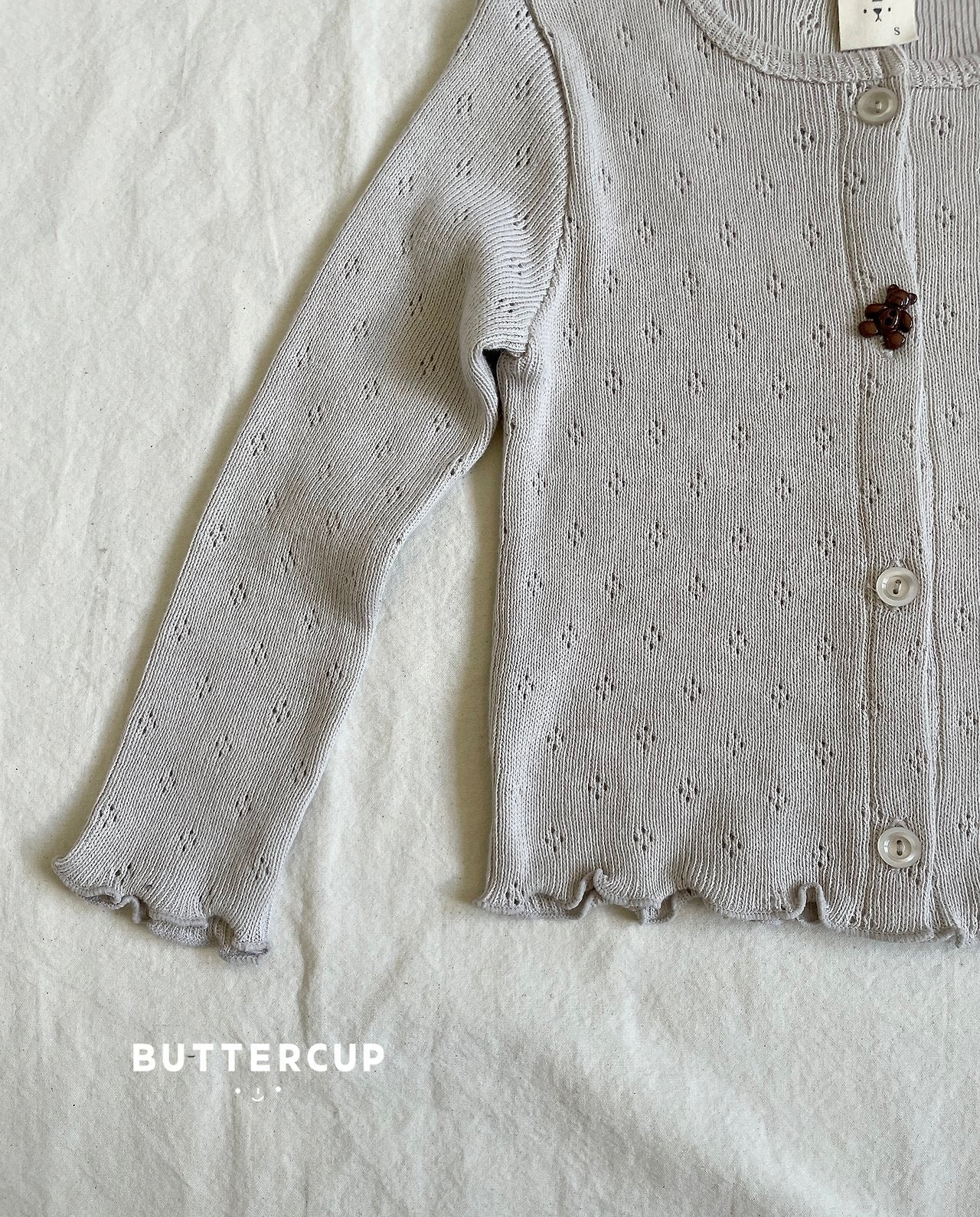Buttercup Bear Eyelet Cardigan