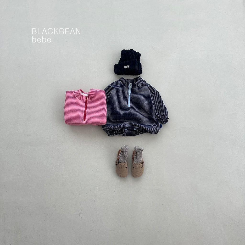 Black Bean Eco Bebe Zip-up Suit 6