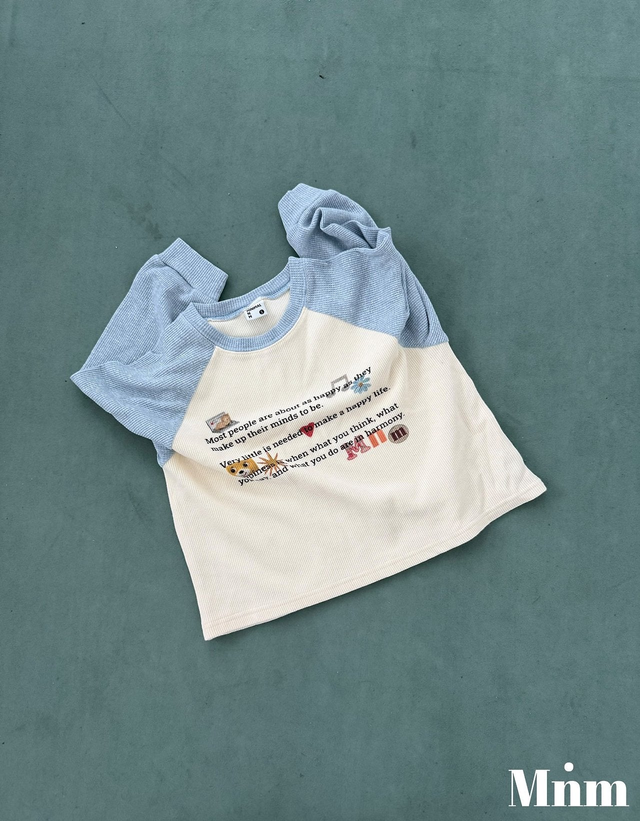 Minimal Printing Raglan Tee