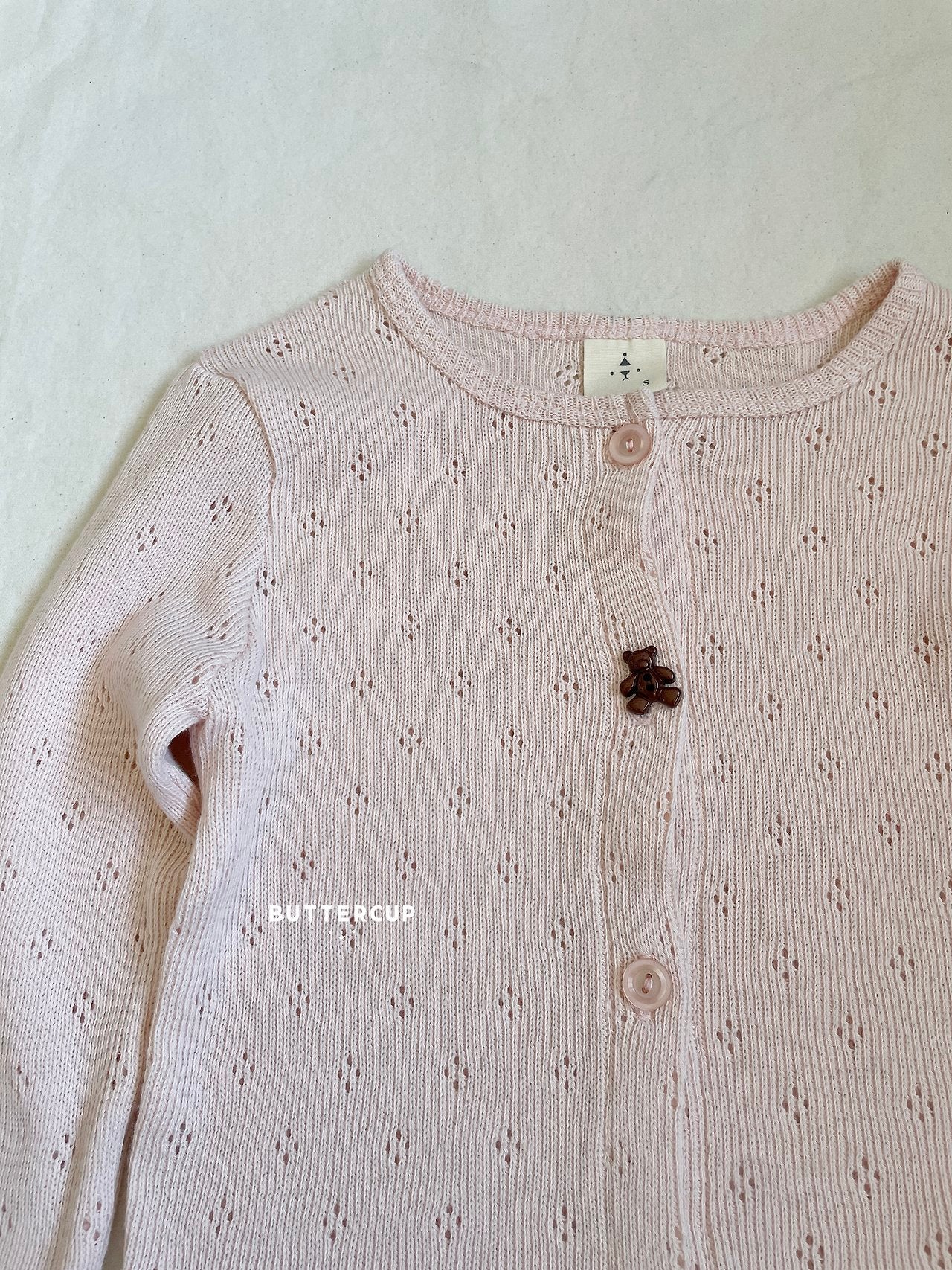 Buttercup Bear Eyelet Cardigan
