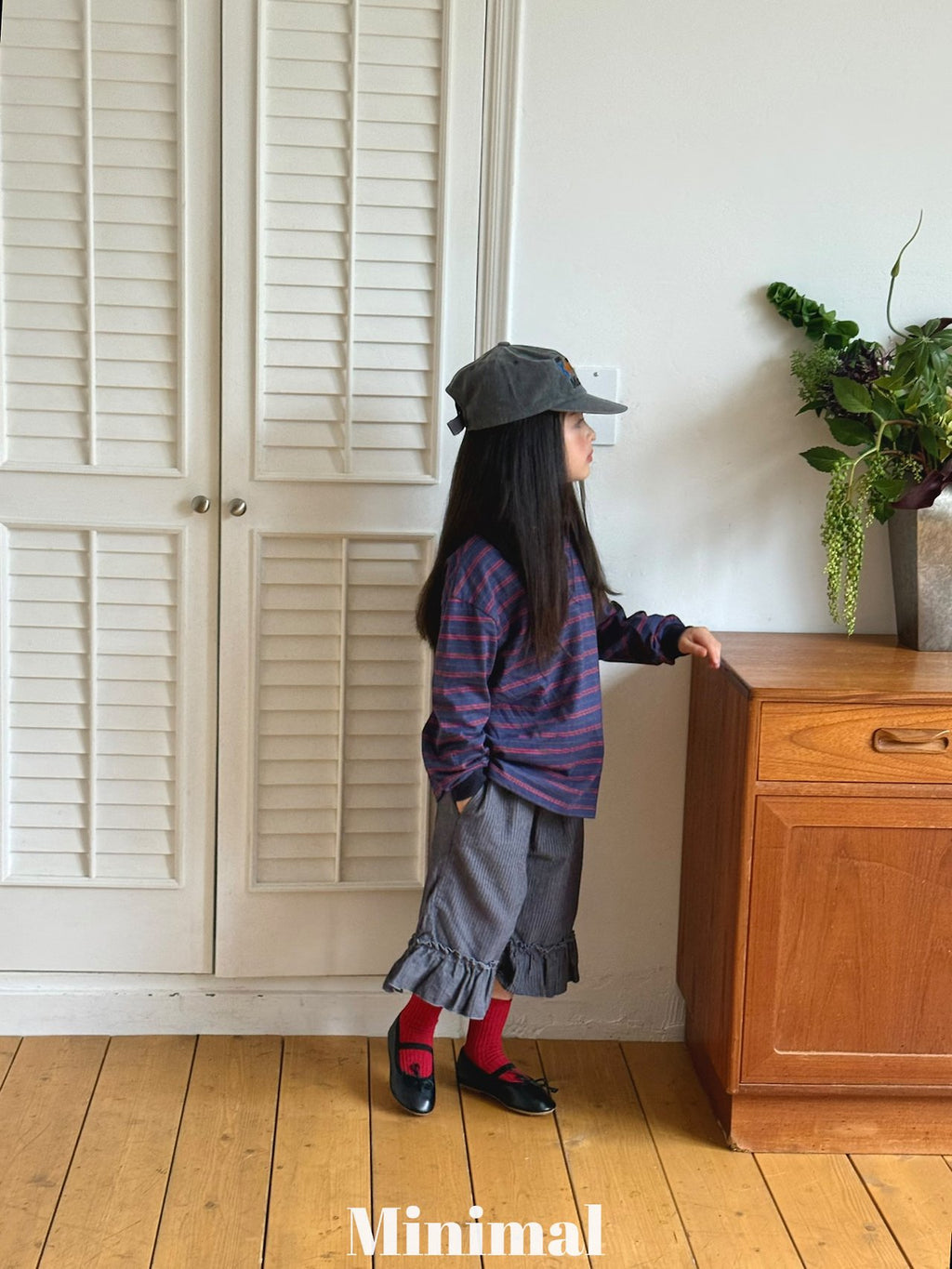 Minimal Modal Frill Pants