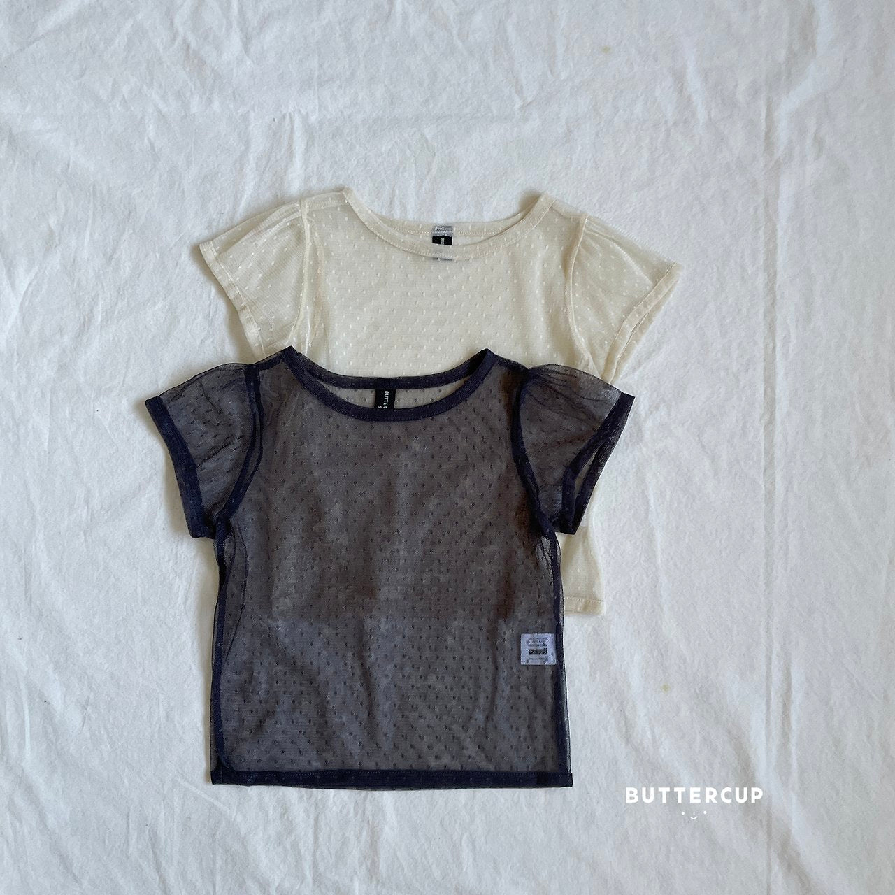 Buttercup Dot Sheer Tee