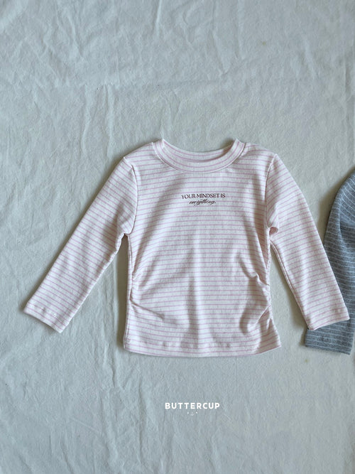 Buttercup Letter Shirring Tee