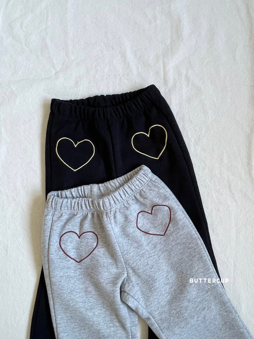 Buttercup Heart Bootcut Pants