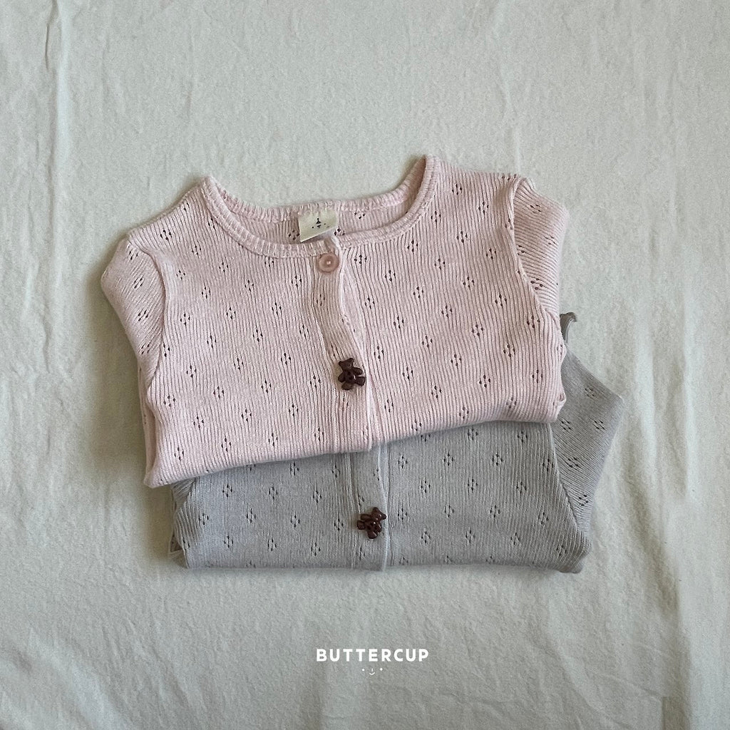 Buttercup Bear Eyelet Cardigan