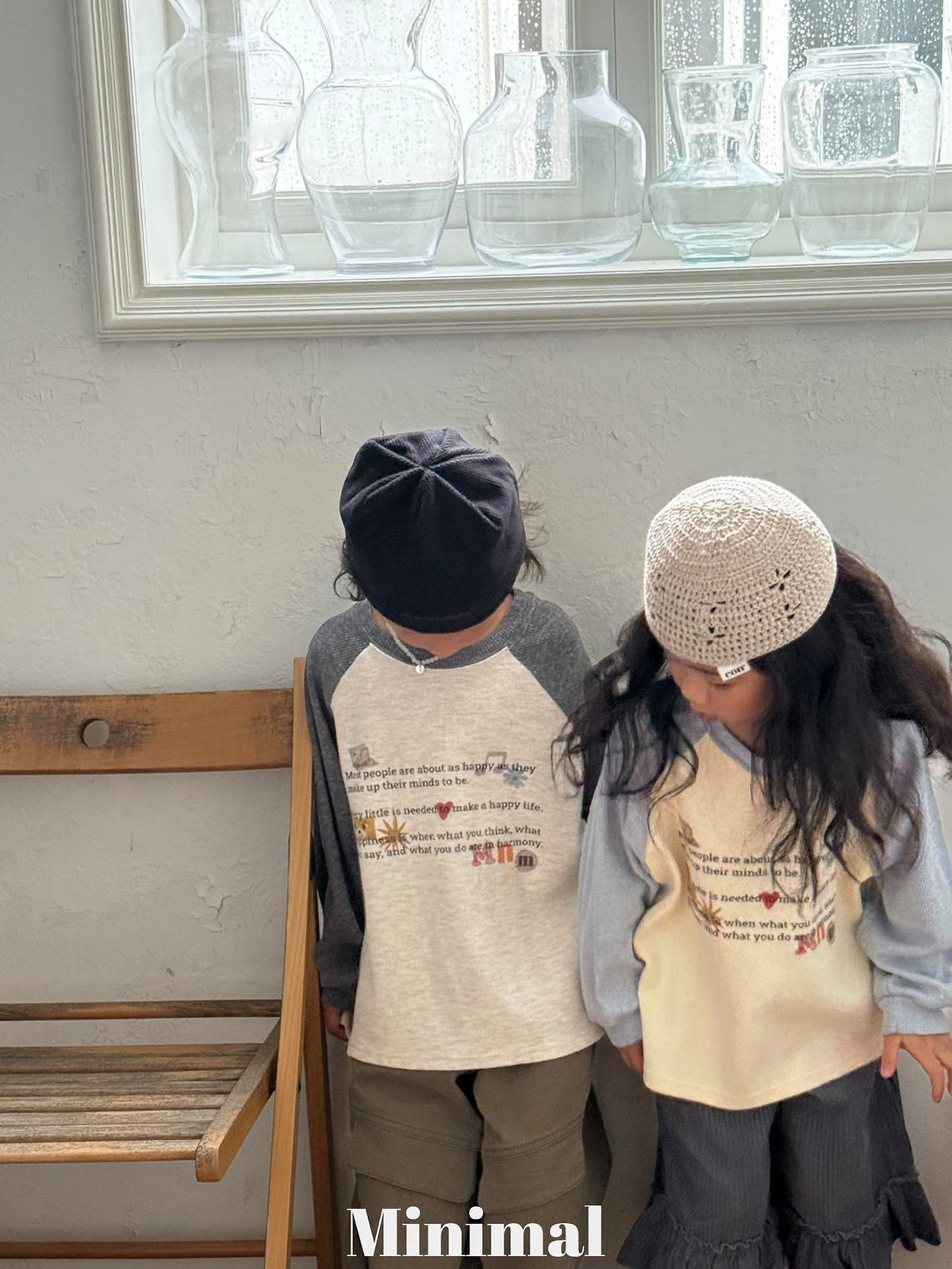 Minimal Printing Raglan Tee