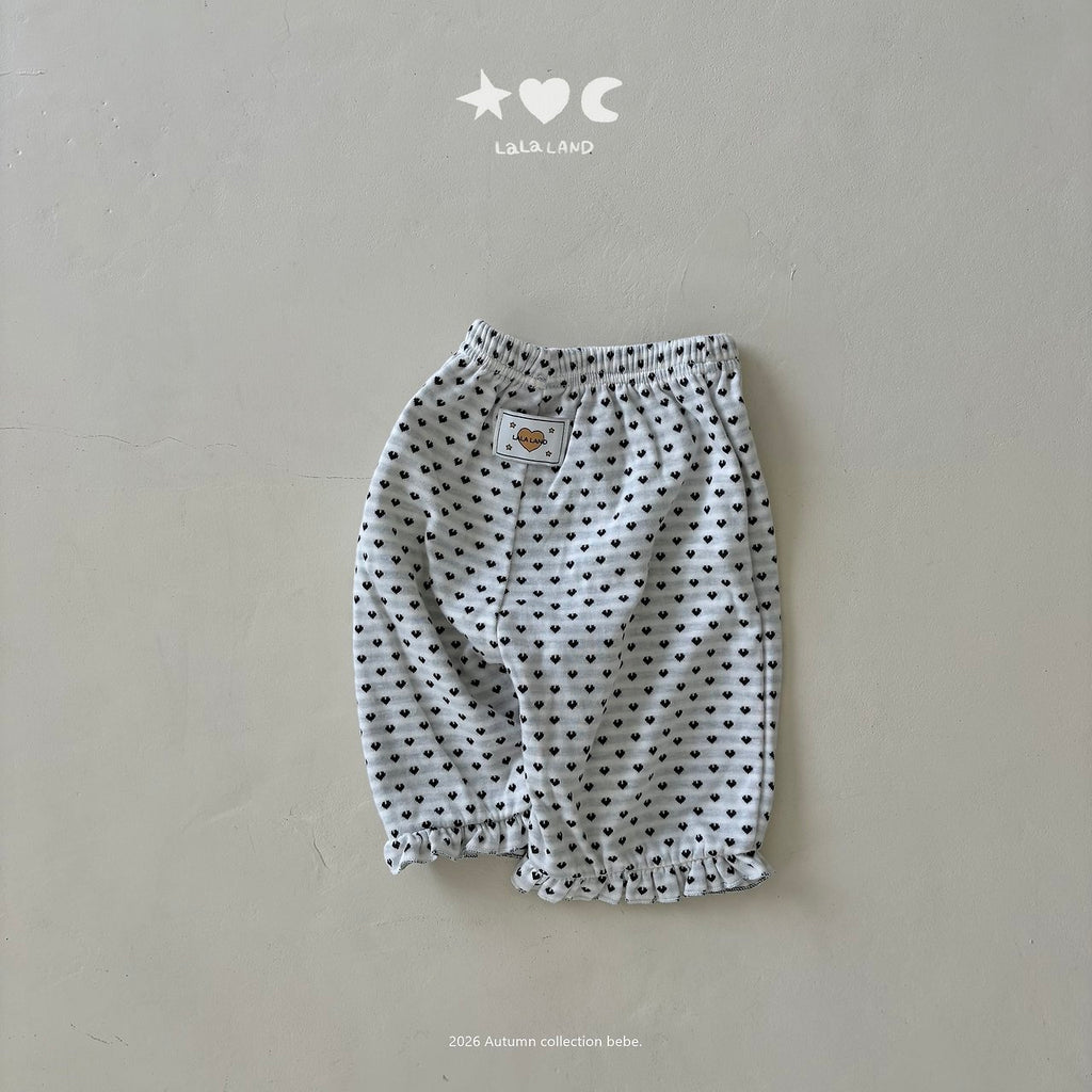 Lalaland Heart Dot Frill Pants