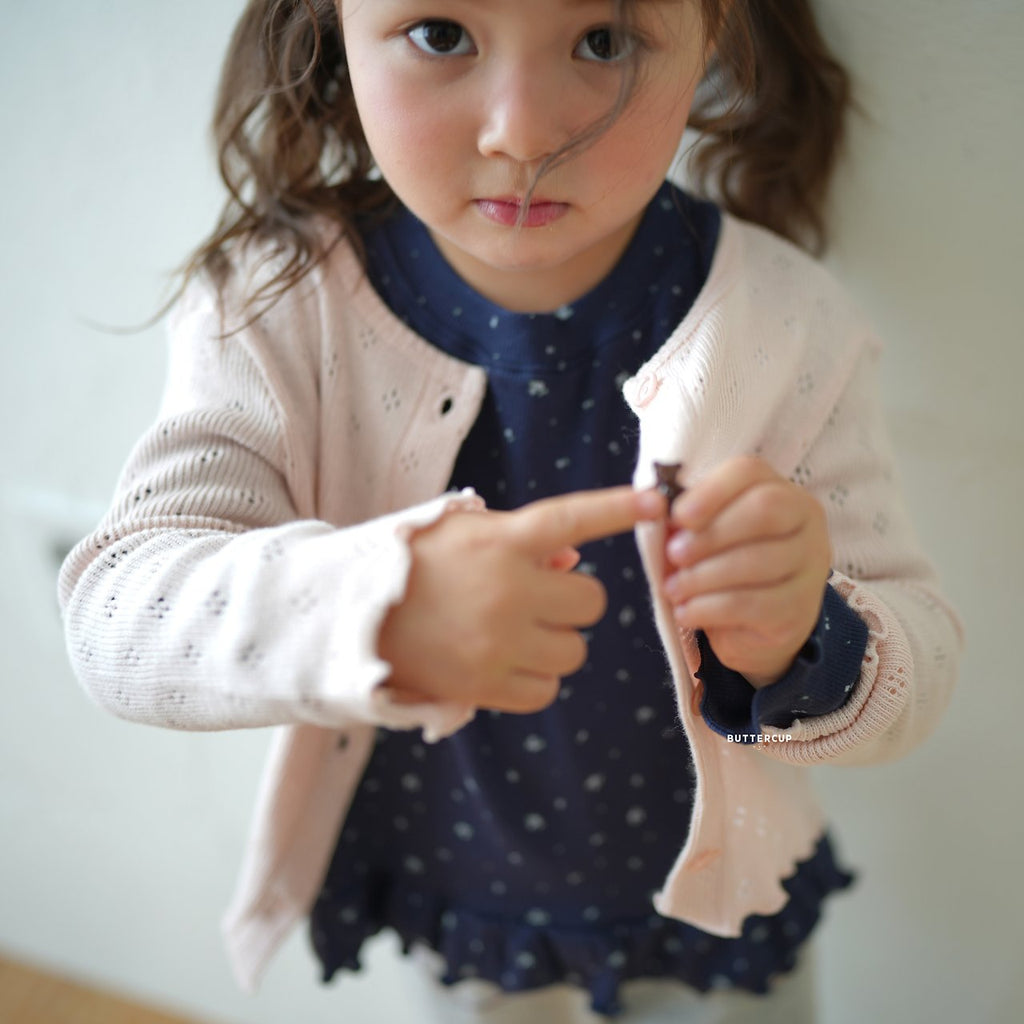 Buttercup Bear Eyelet Cardigan