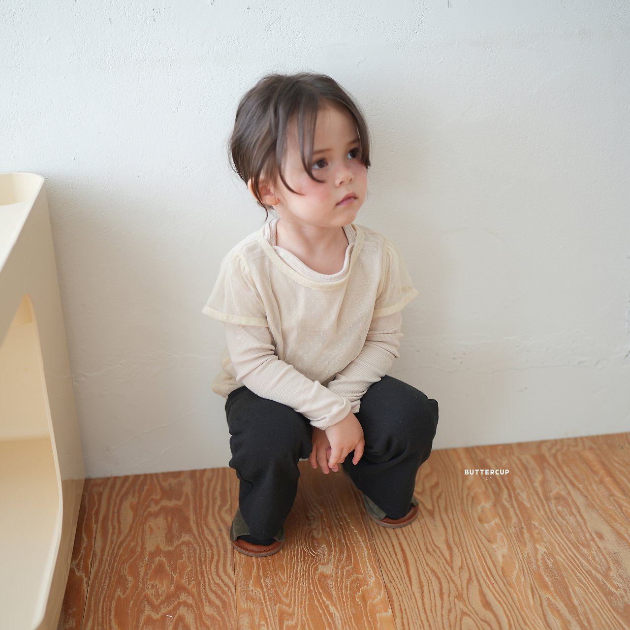 Buttercup Dot Sheer Tee