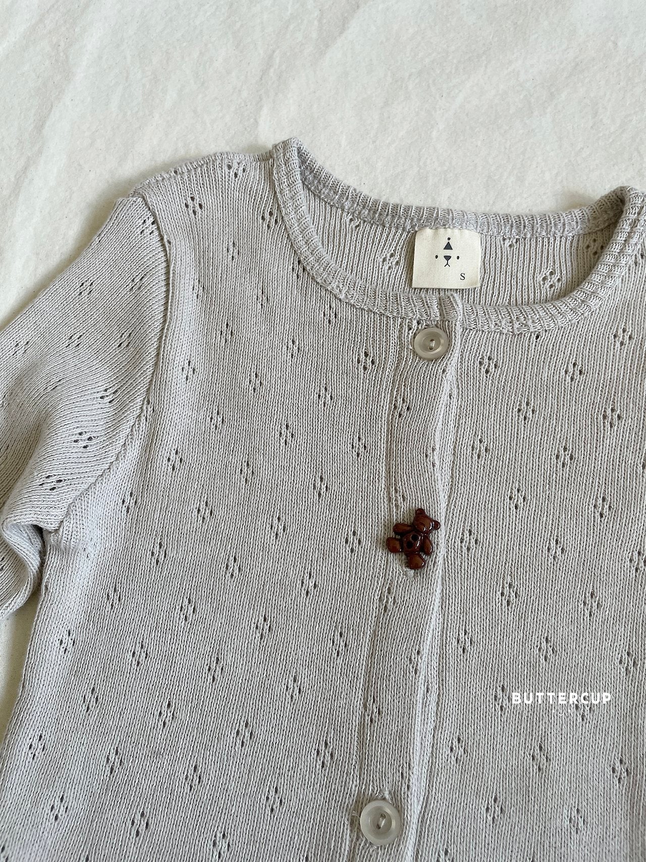 Buttercup Bear Eyelet Cardigan