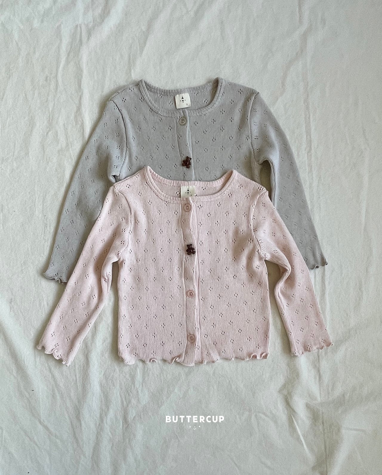 Buttercup Bear Eyelet Cardigan