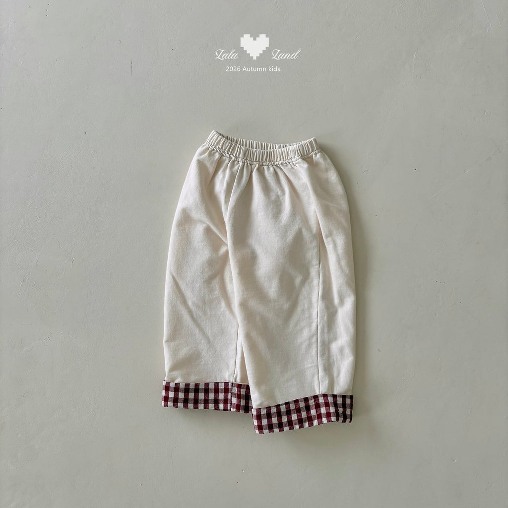 Lalaland Check Panel Pants