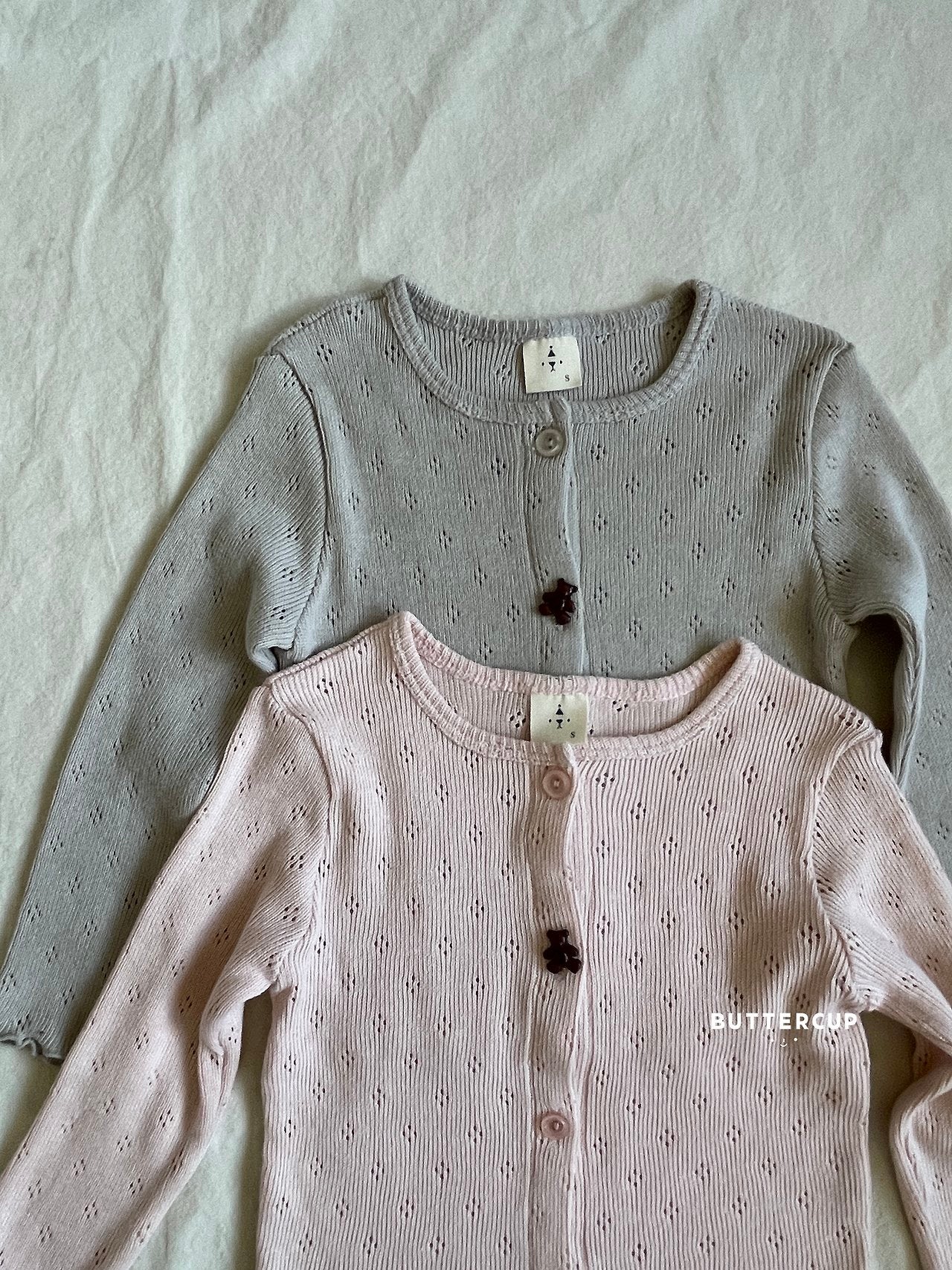 Buttercup Bear Eyelet Cardigan