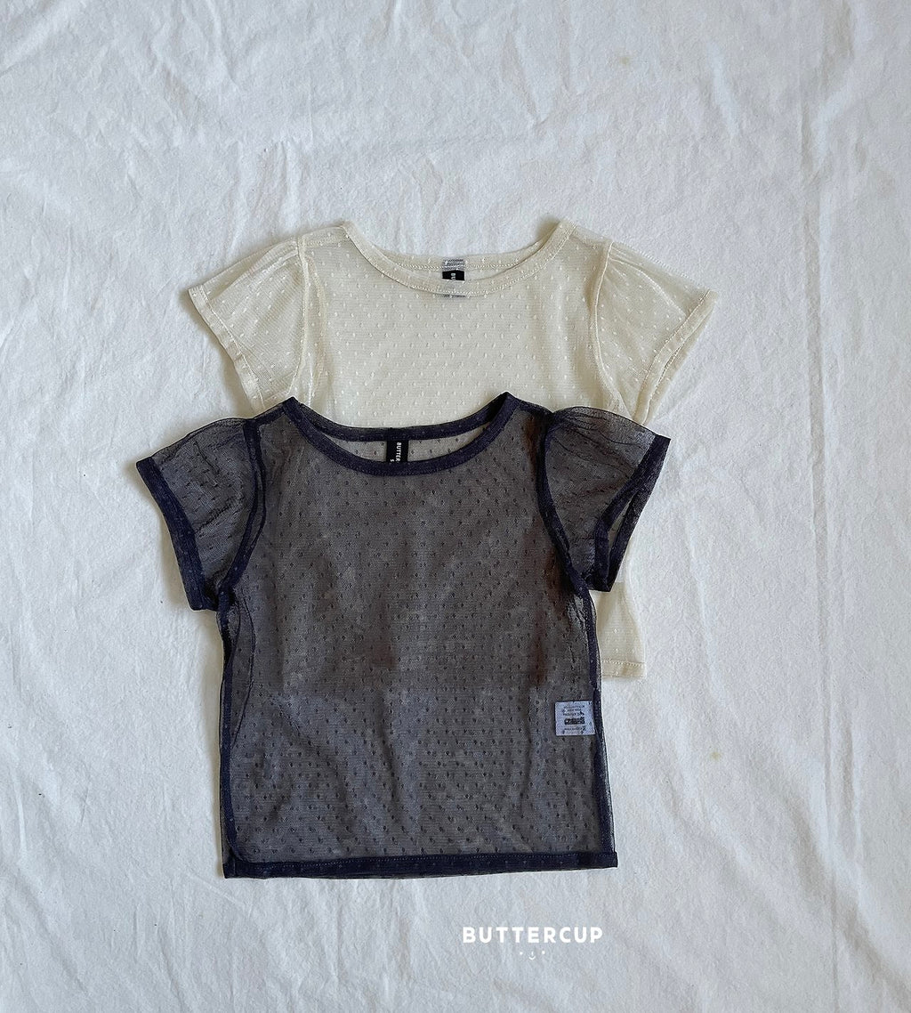 Buttercup Dot Sheer Tee