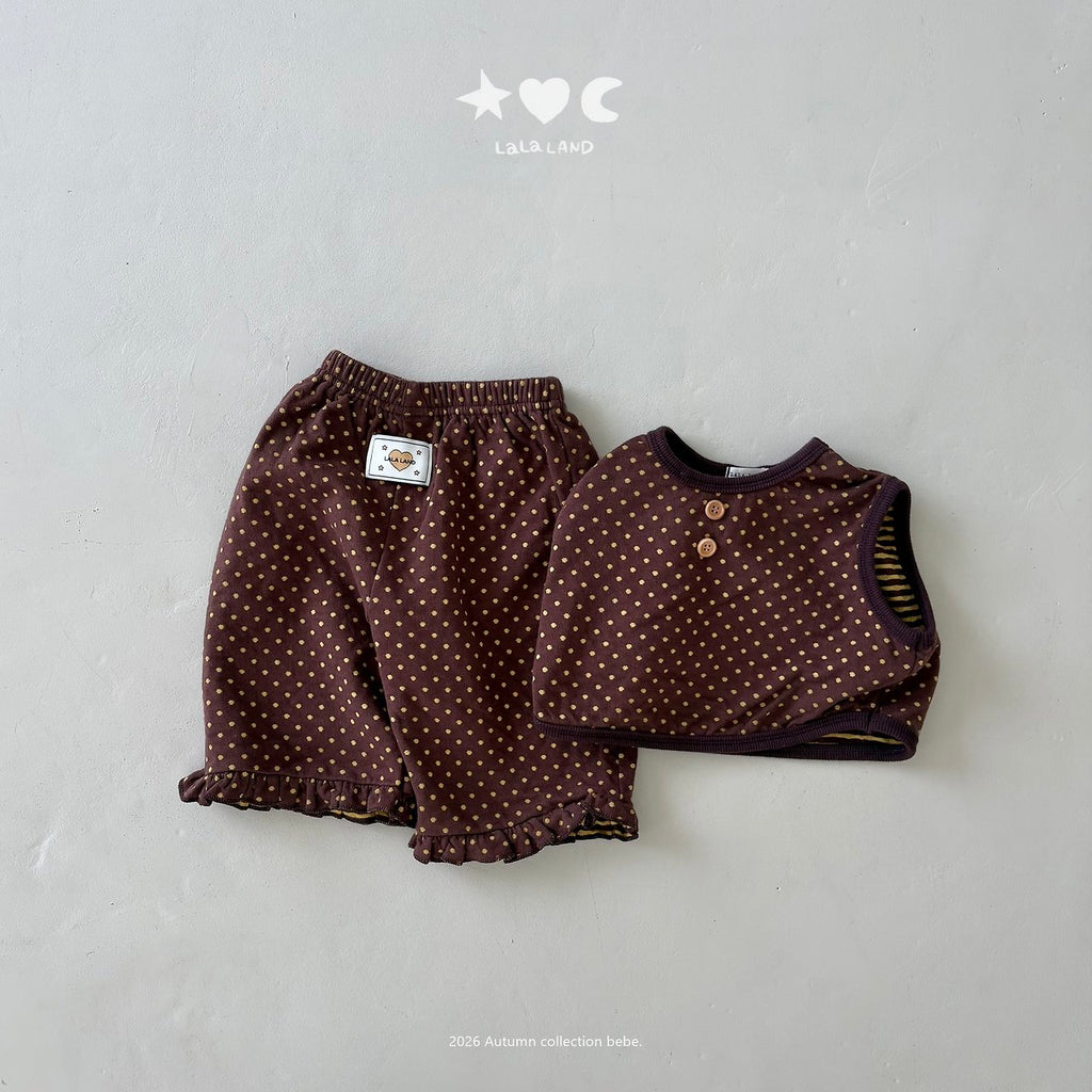 Lalaland Heart Dot Frill Pants