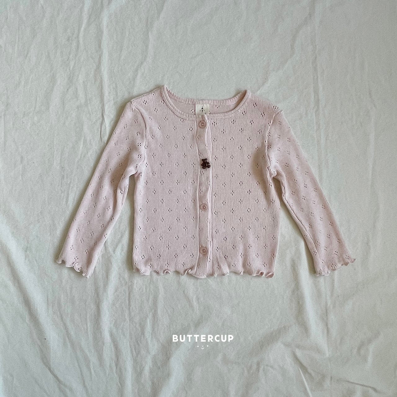 Buttercup Bear Eyelet Cardigan