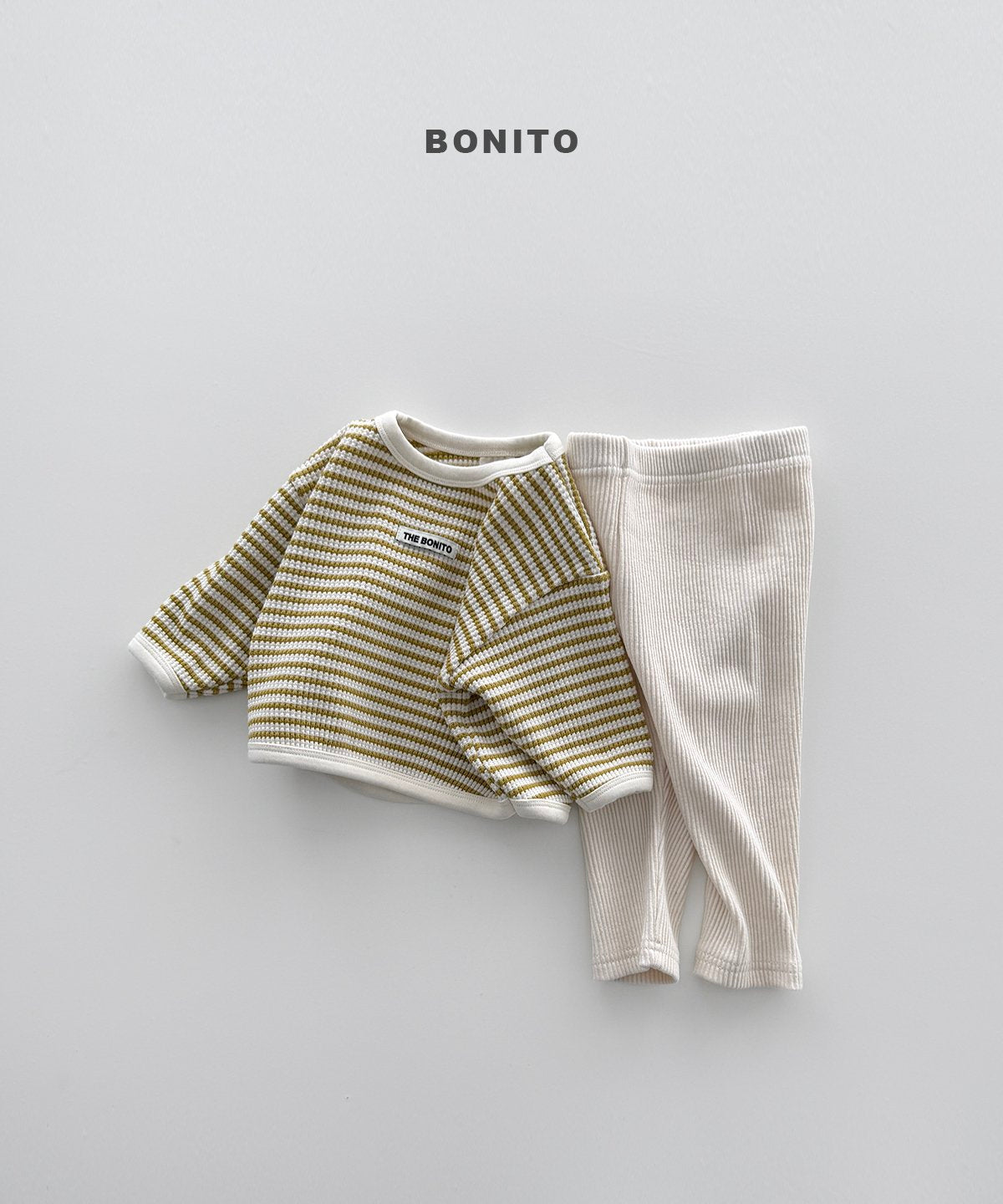 Bonito Stripe Waffle Leggings Set 7