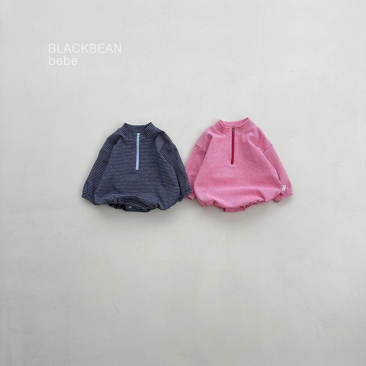 Black Bean Eco Bebe Zip-up Suit 1