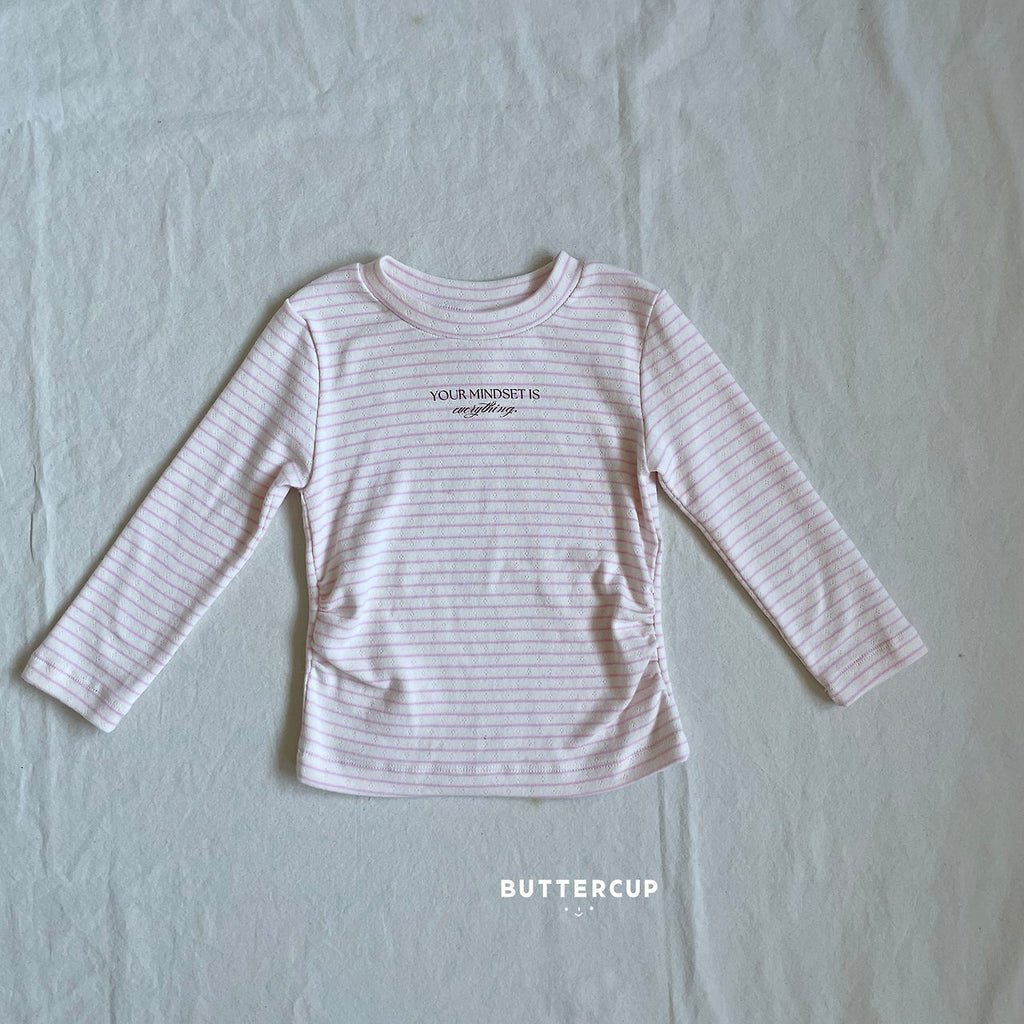 Buttercup Letter Shirring Tee