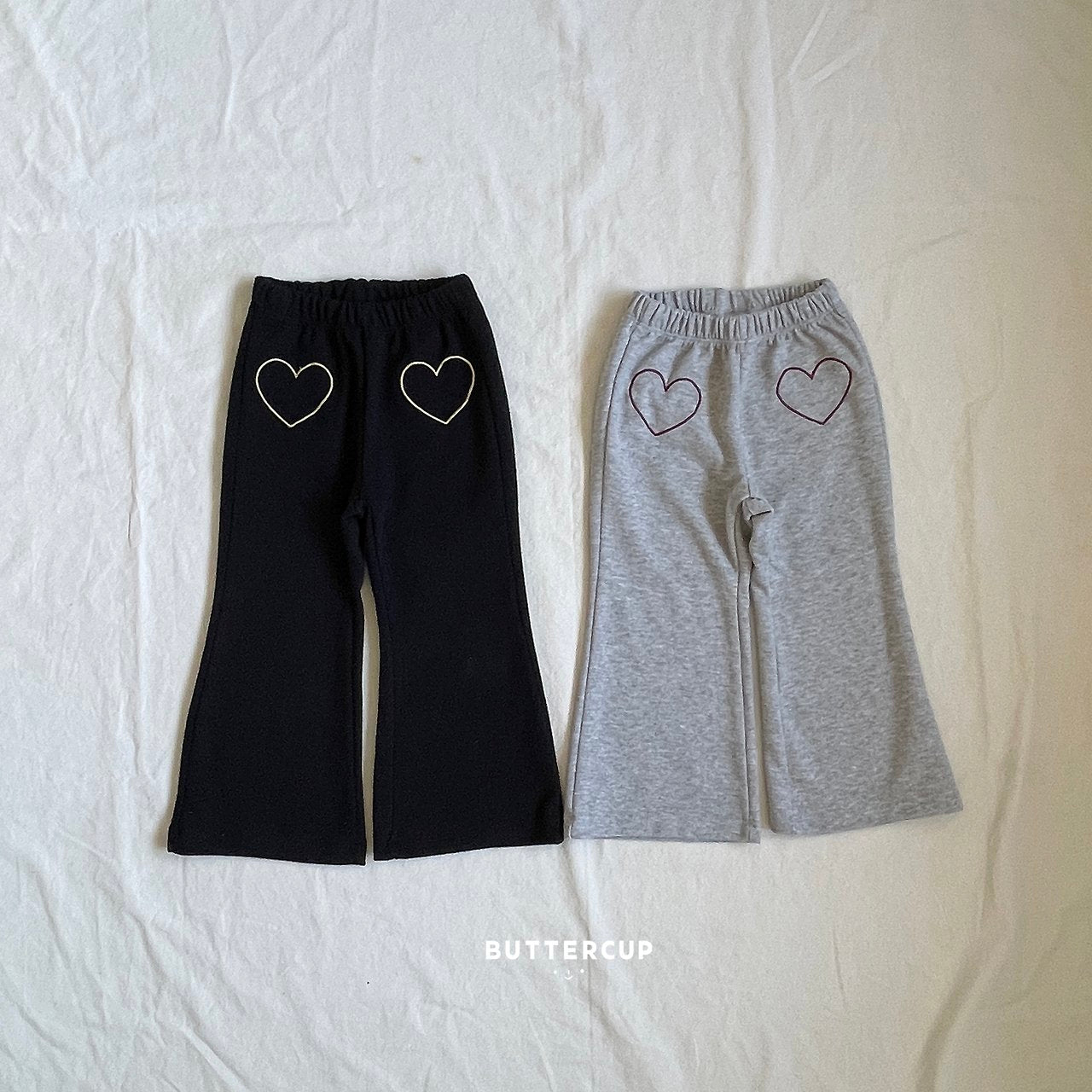 Buttercup Heart Bootcut Pants