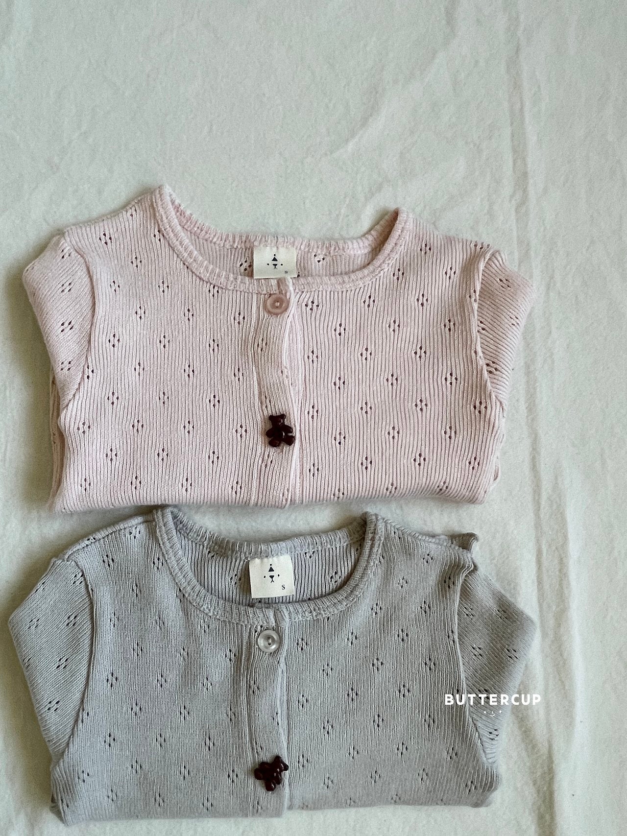 Buttercup Bear Eyelet Cardigan