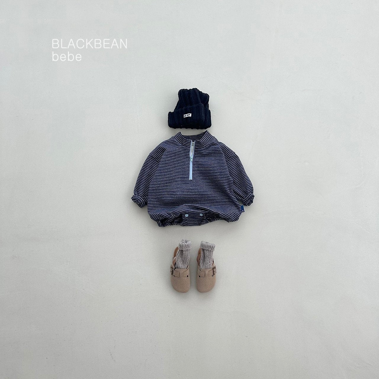 Black Bean Eco Bebe Zip-up Suit 3