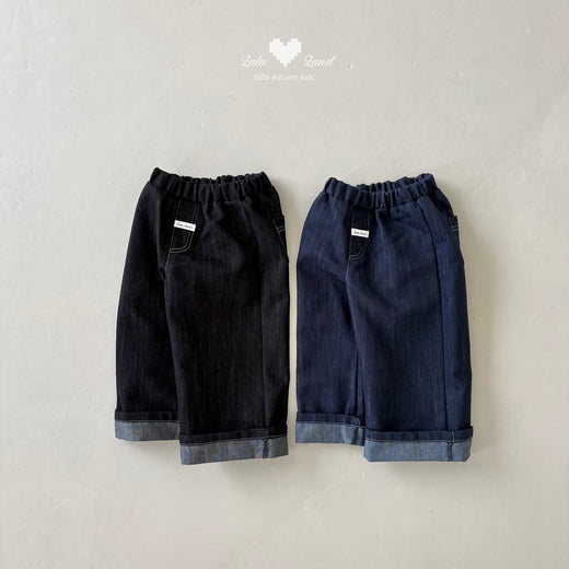 Lalaland Roll-up Denim Pants