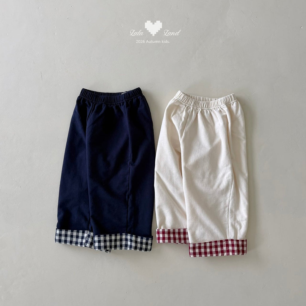 Lalaland Check Panel Pants