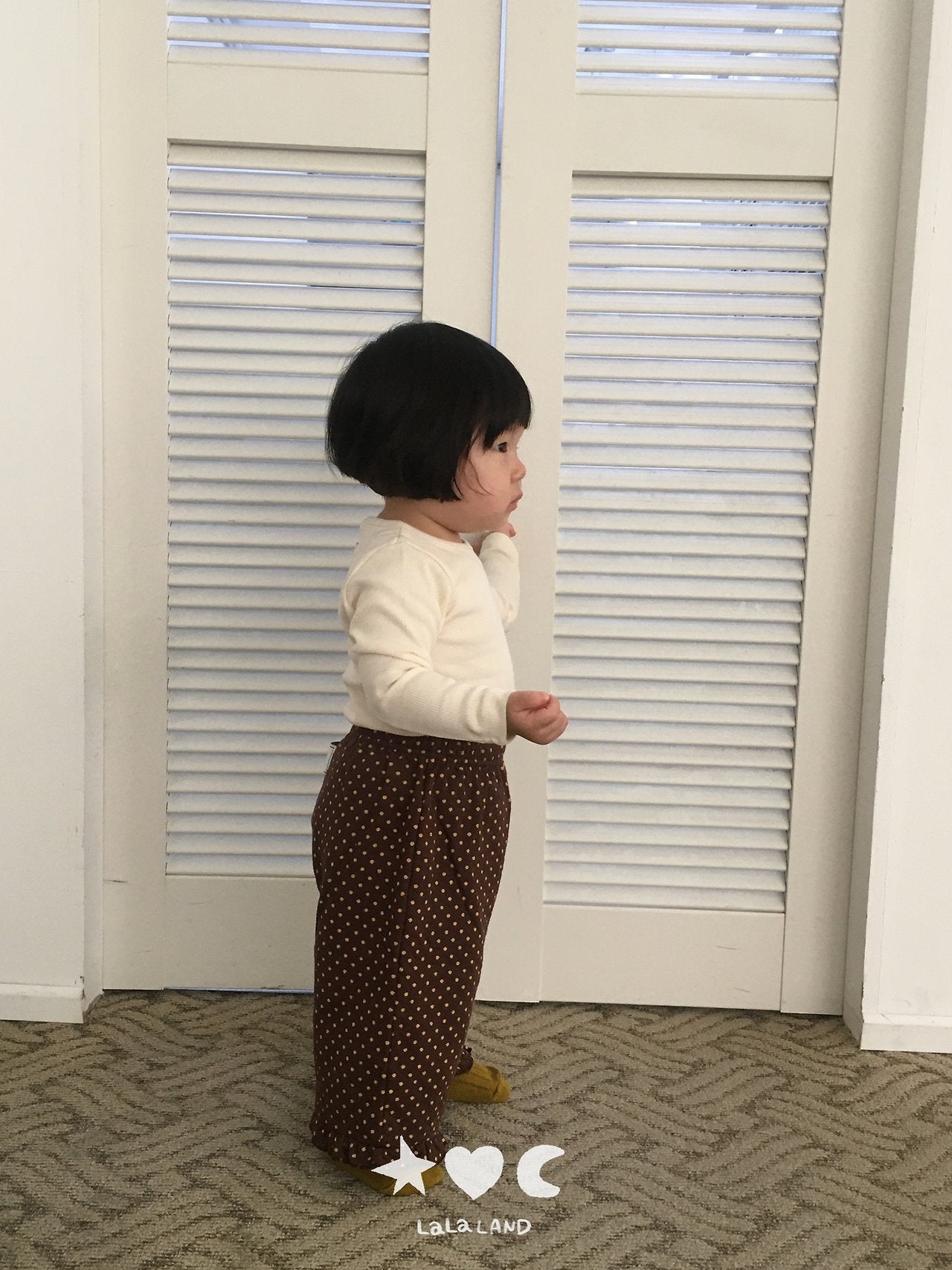 Lalaland Heart Dot Frill Pants