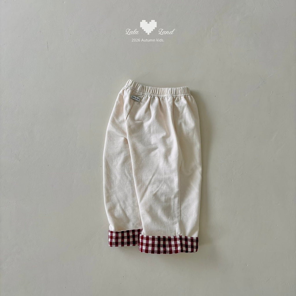 Lalaland Check Panel Pants