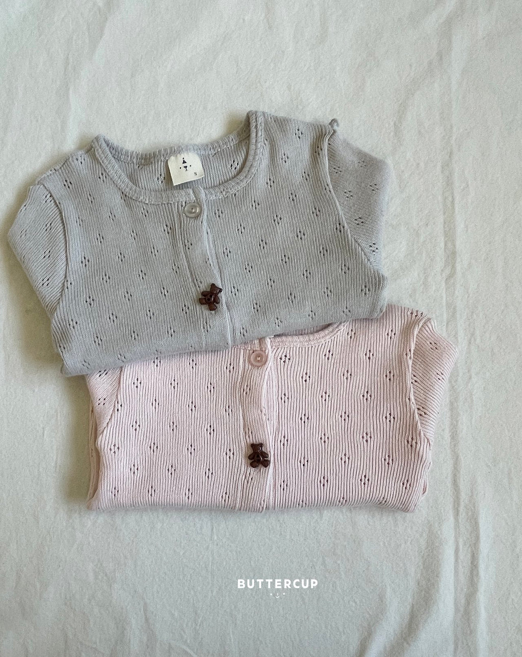 Buttercup Bear Eyelet Cardigan
