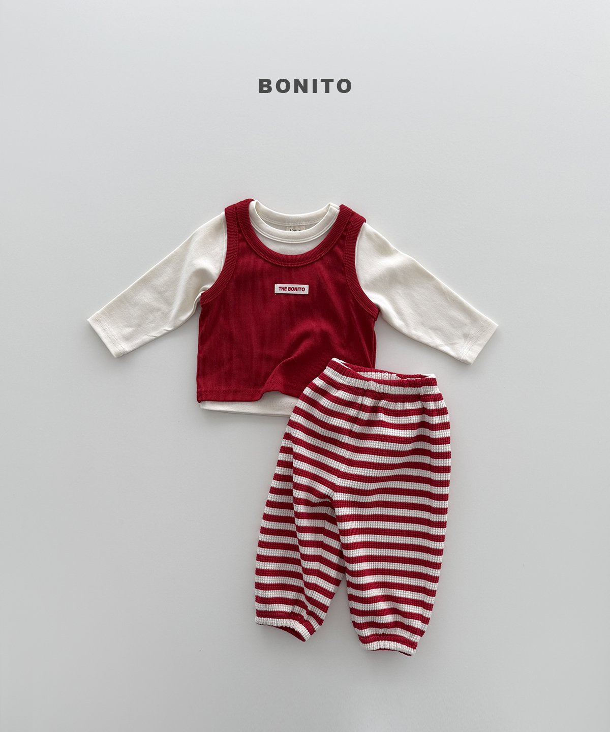 Bonito Stripe Waffle Jogger Pants 7