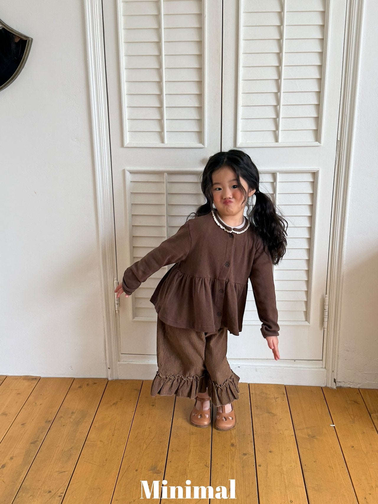 Minimal Modal Frill Pants