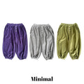 Minimal Velour Button Jogger Pants