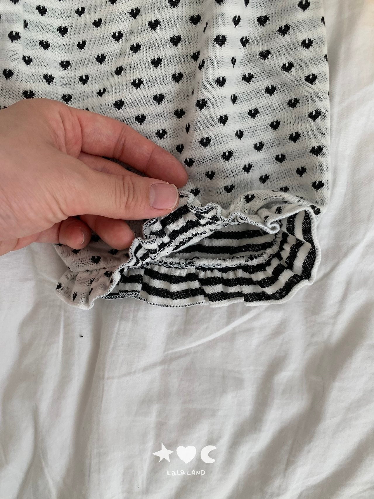 Lalaland Heart Dot Frill Pants