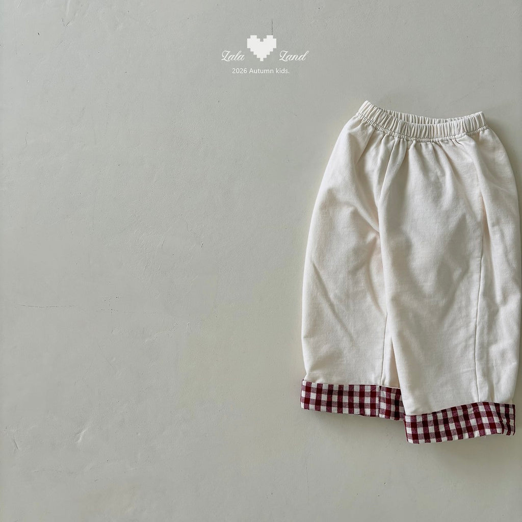Lalaland Check Panel Pants
