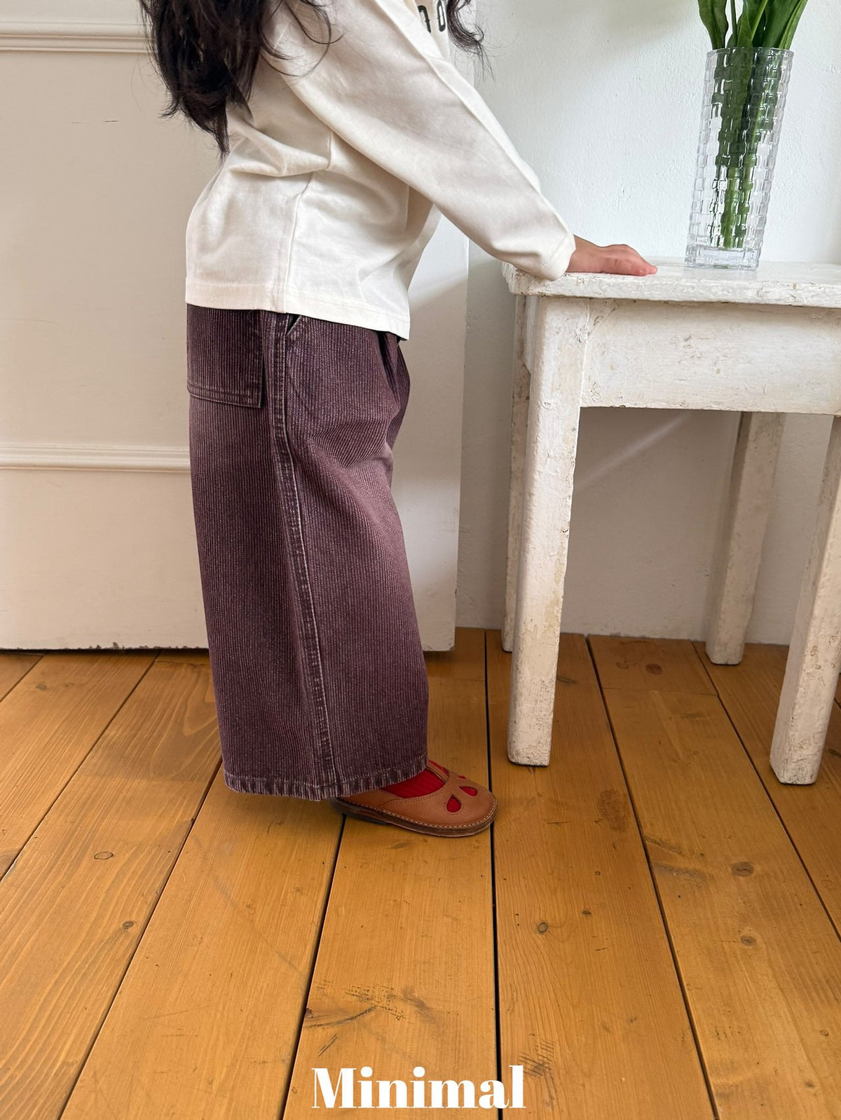 Minimal Rib Sand Denim