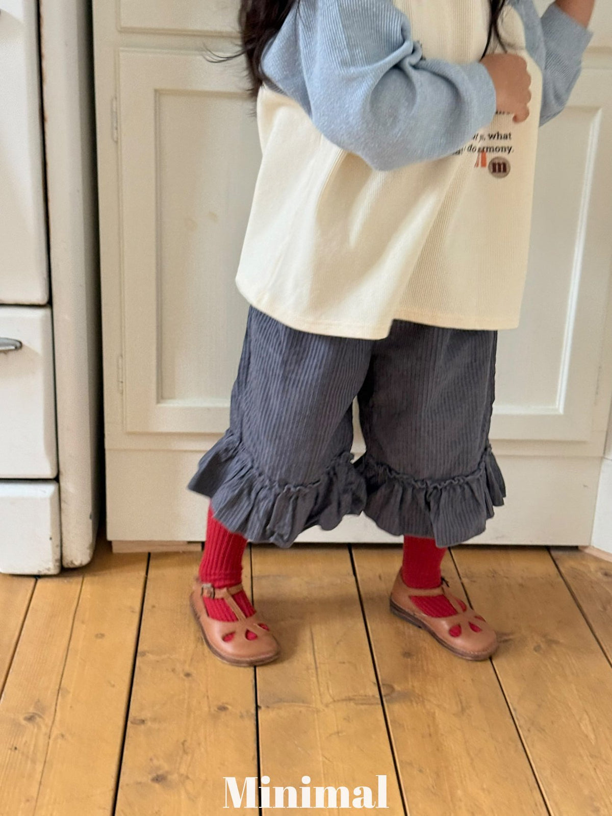 Minimal Modal Frill Pants