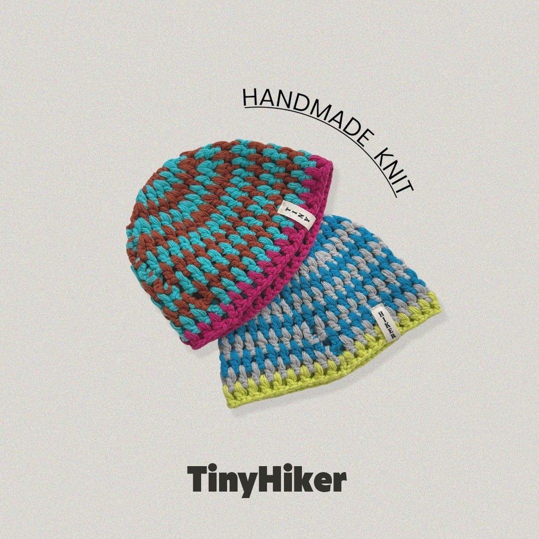 Tiny Hiker Popo Handmade Beanie
