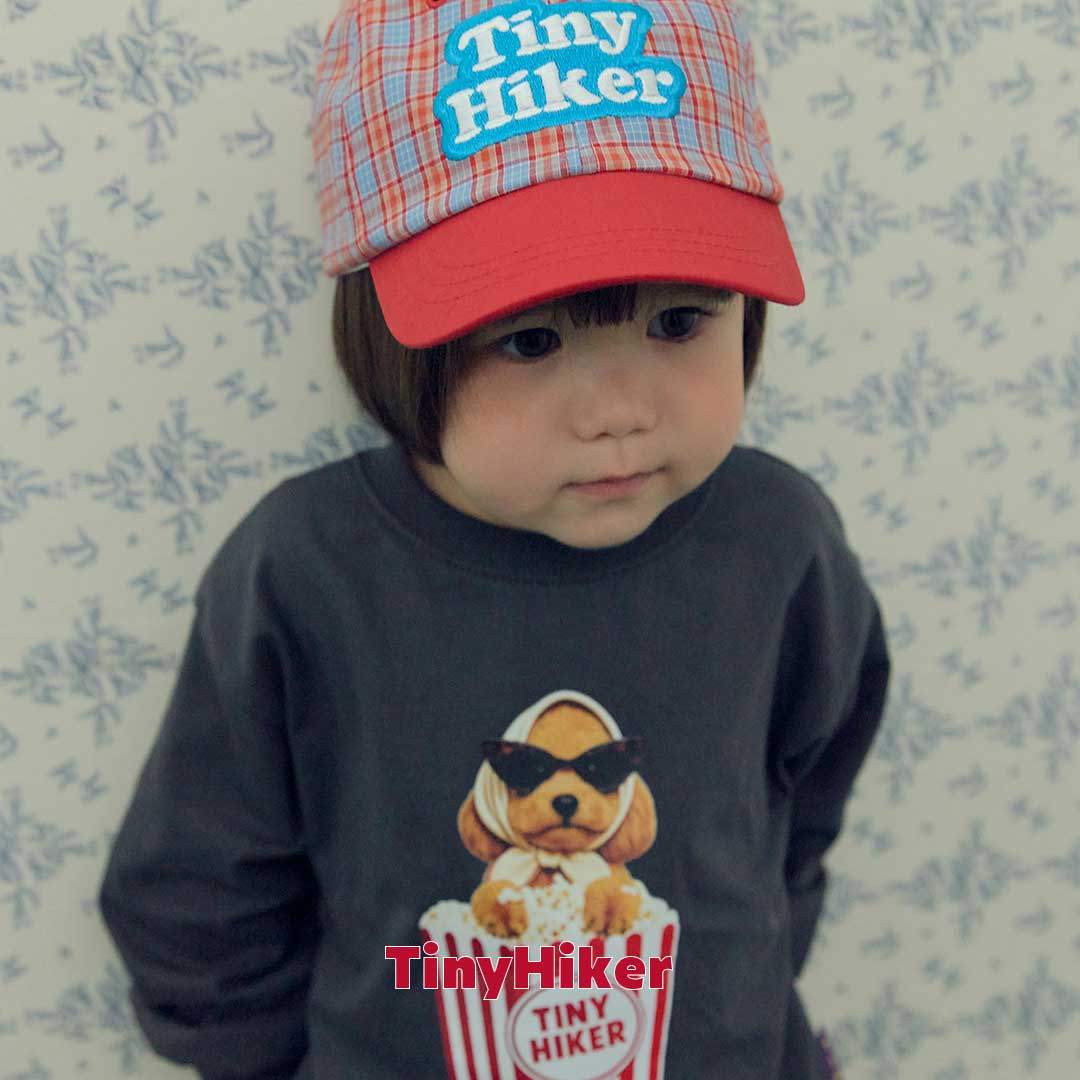 Tiny Hiker Autumn Check Ball Cap