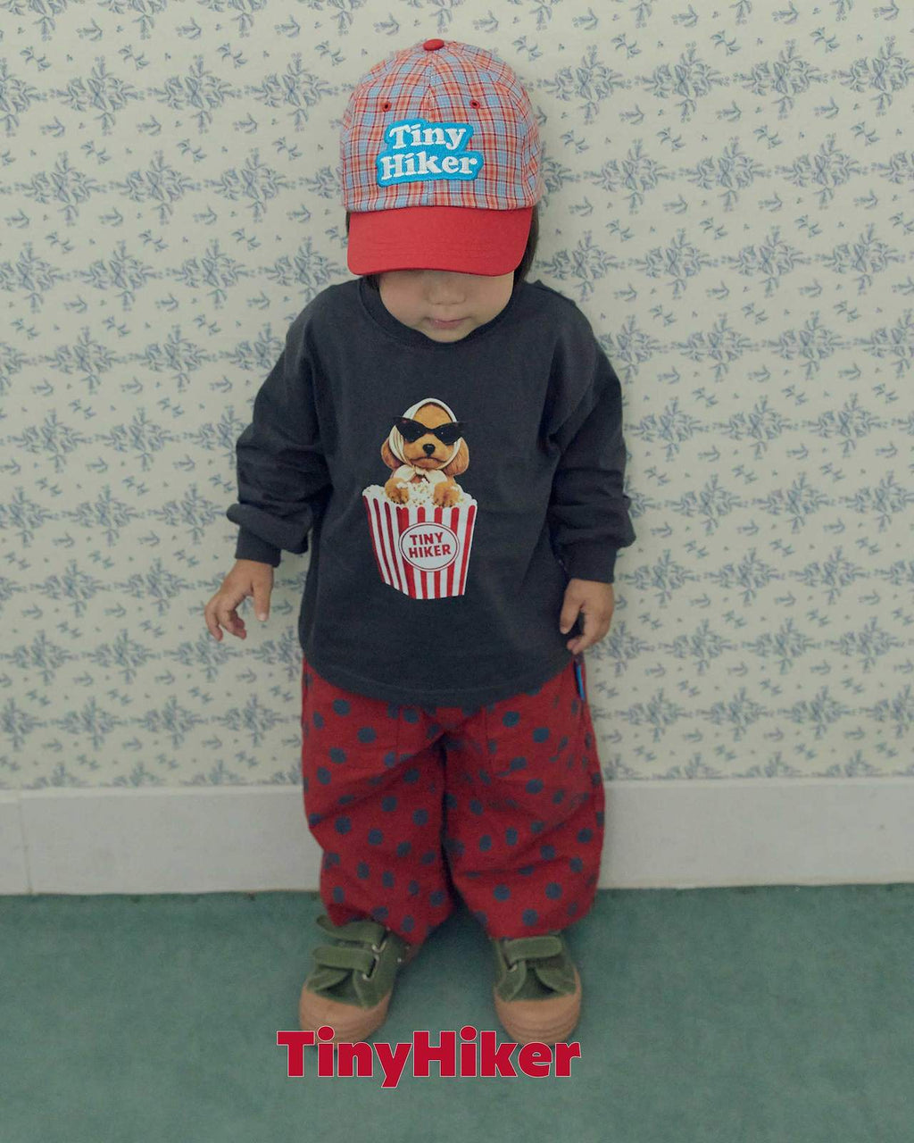Tiny Hiker Autumn Check Ball Cap