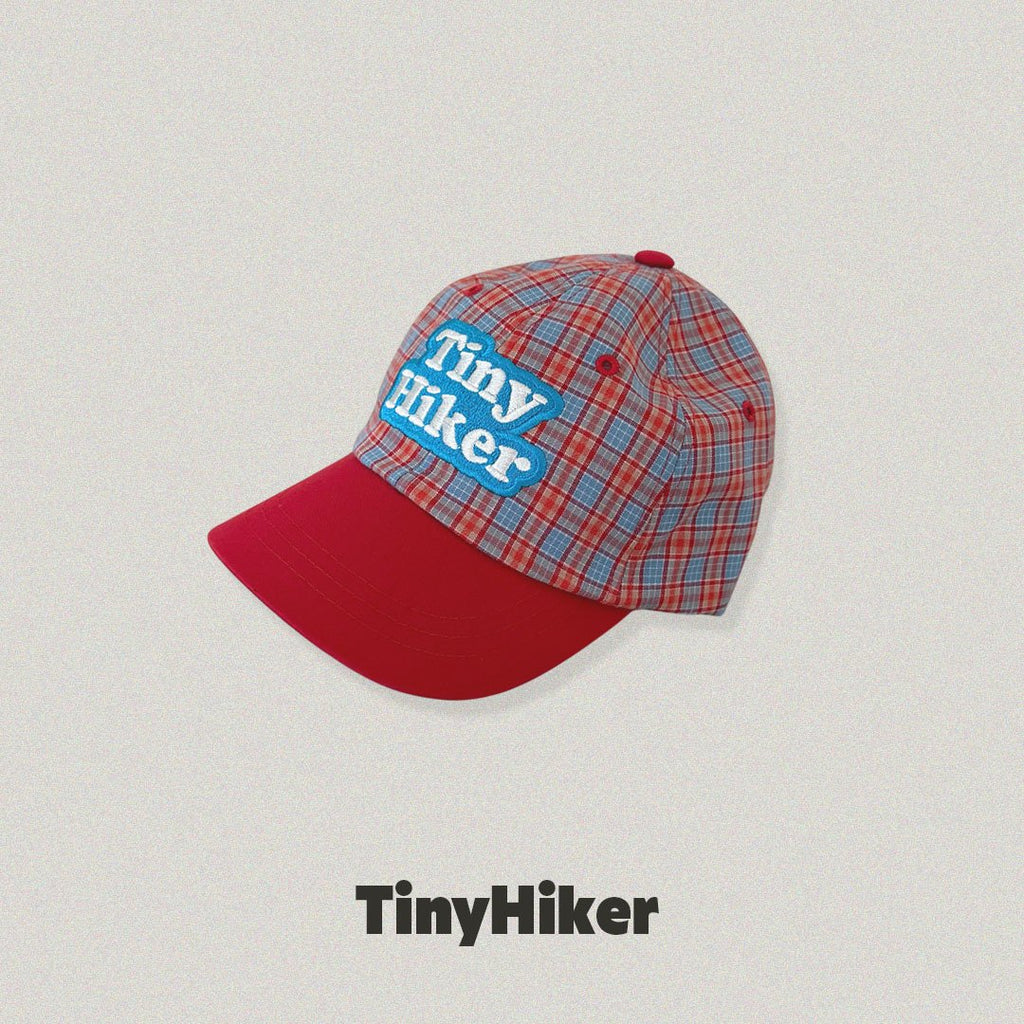 Tiny Hiker Autumn Check Ball Cap