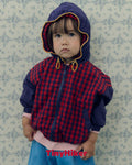Tiny Hiker Bbosik Check Hooded Jumper